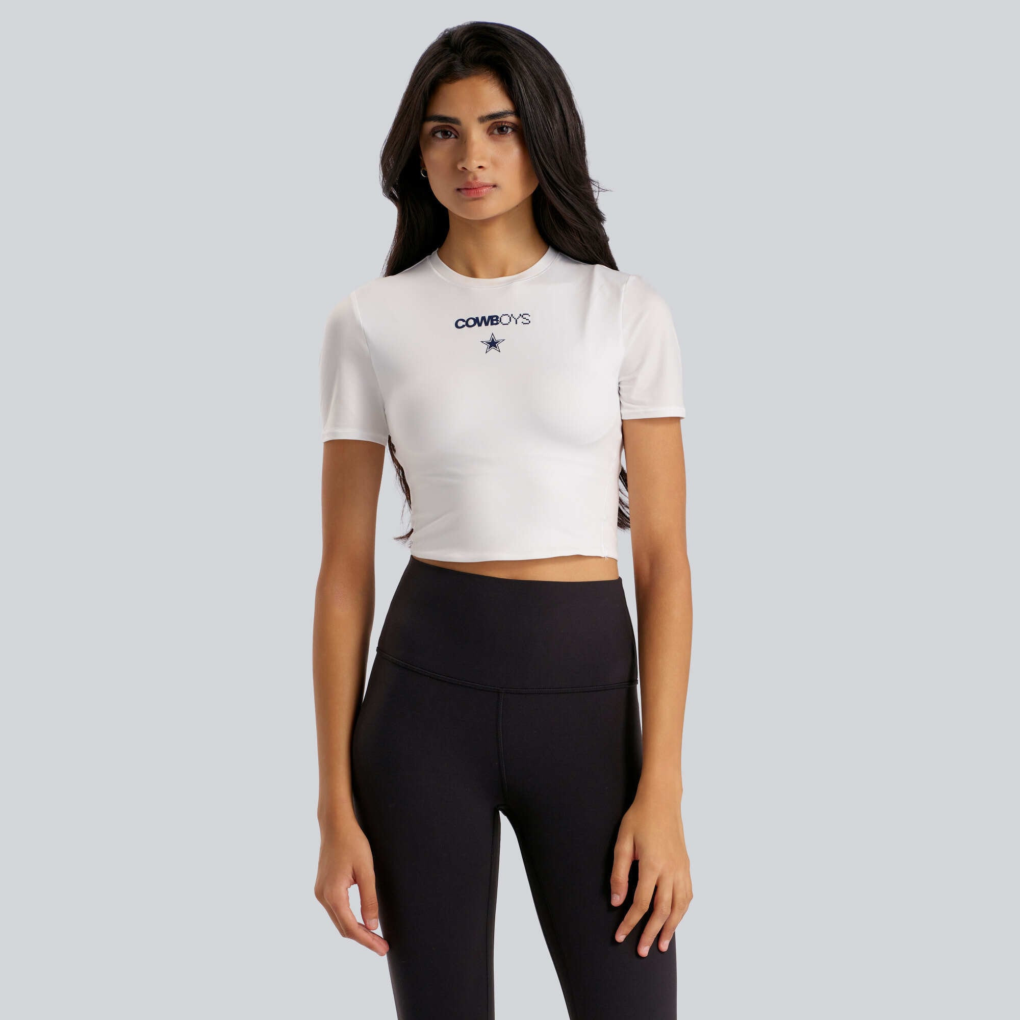 Dallas Cowboys lululemon Women's Wundermost Ultra-Soft Nulu Cropped T-Shirt - White | Fanatics