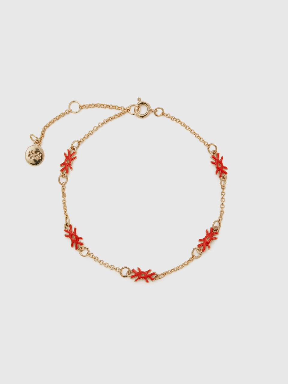 Armband mit Logos in Erdbeerrot - Erdbeerrot | Benetton | Benetton (EU)