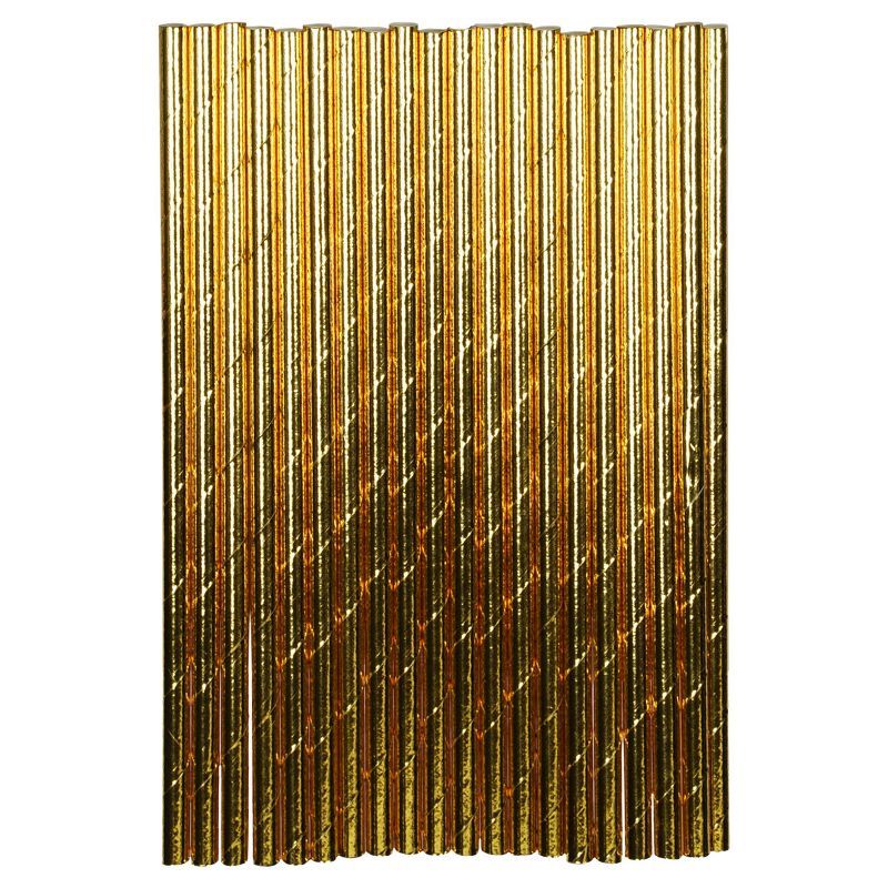 20ct Paper Straws Gold - Spritz™ | Target