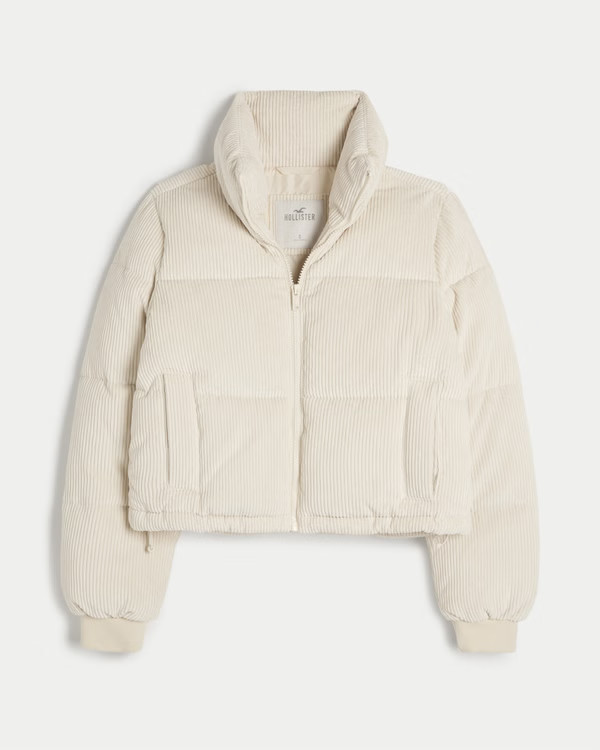 Ultimate Corduroy Mini Puffer Jacket | Hollister (US)