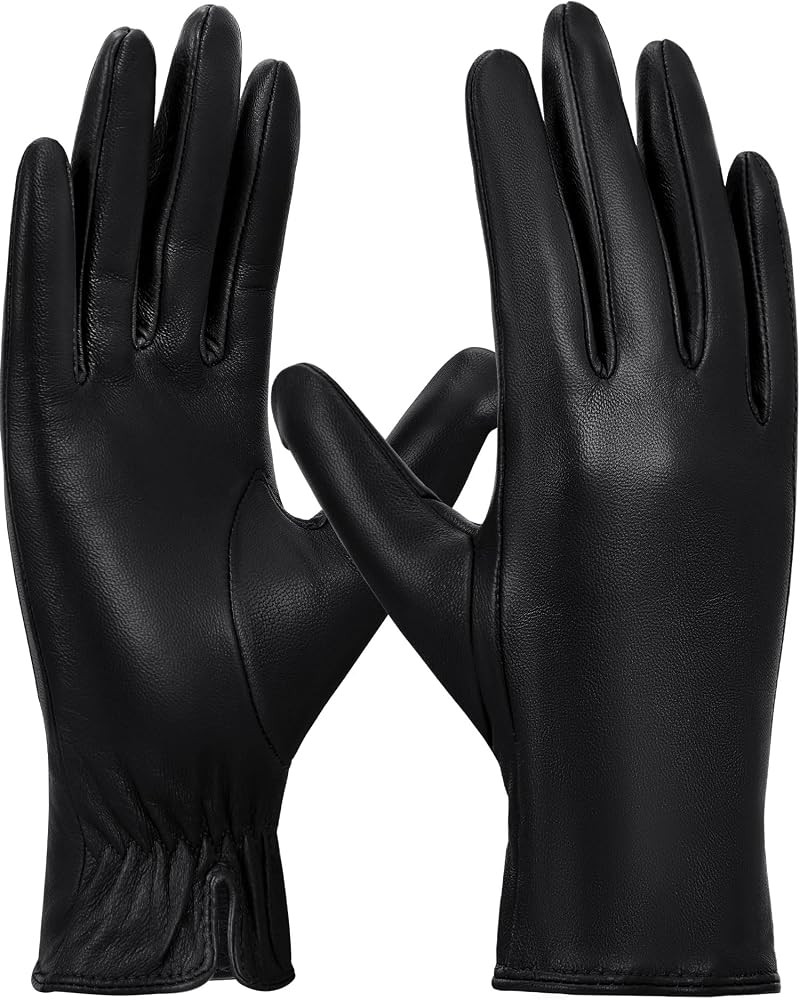 FIORETTO Womens Leather Gloves Winter Touchscreen Warm Wool/Fleece Lined Sheepskin Driving Gloves... | Amazon (US)