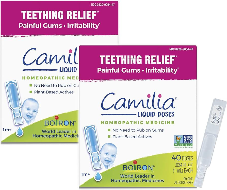Boiron Camilia Drops 40 Count (Pack of 2) Relief of Painful or Swollen Gums and Irritability in B... | Amazon (US)
