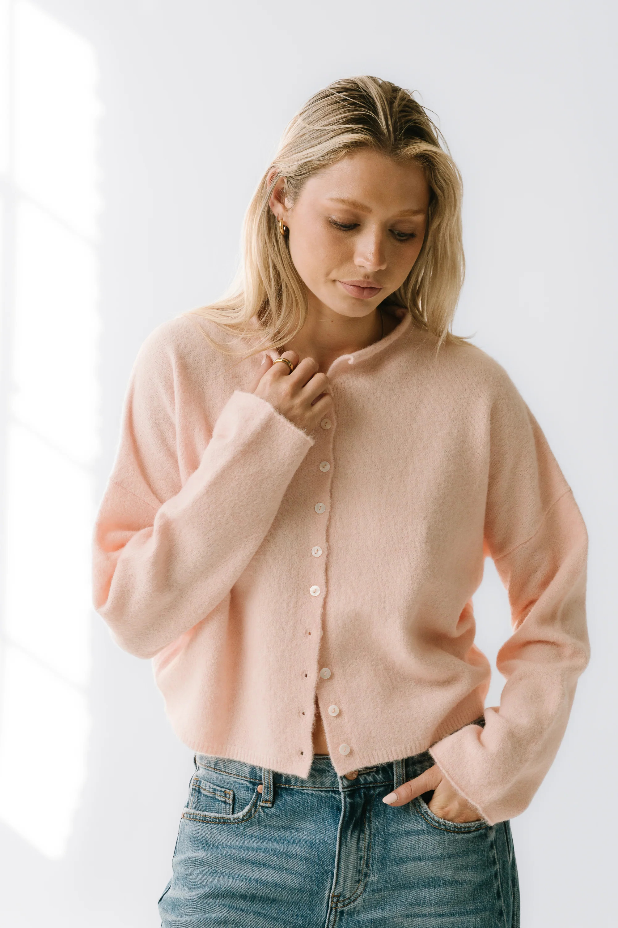 Maci Cardigan in Pink | Böhme US