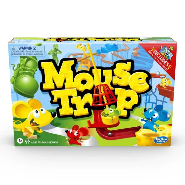 Mouse Trap Game Includes Activity Booklet, For 2 To 4 Players, For Ages 6 and up - Walmart.com | Walmart (US)
