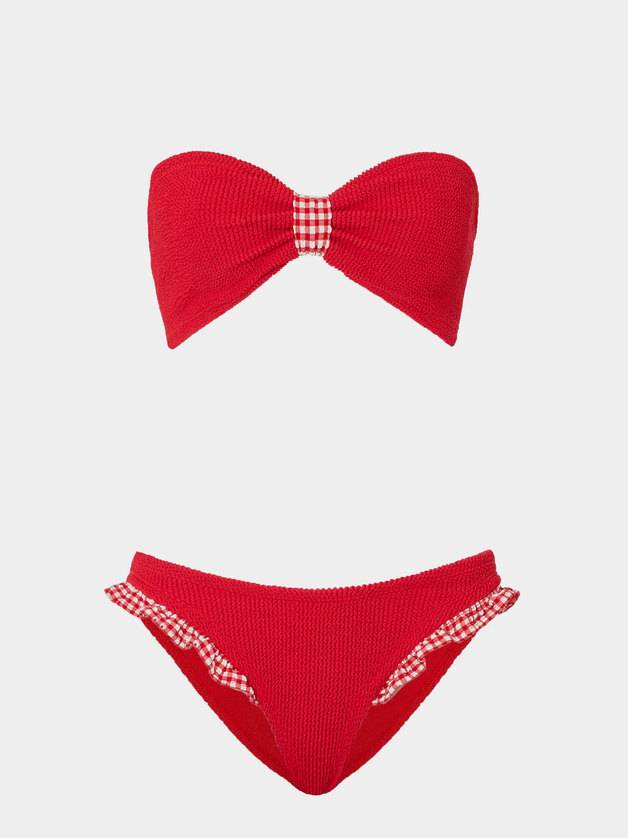Jean Bikini - Red Gingham | HUNZA G