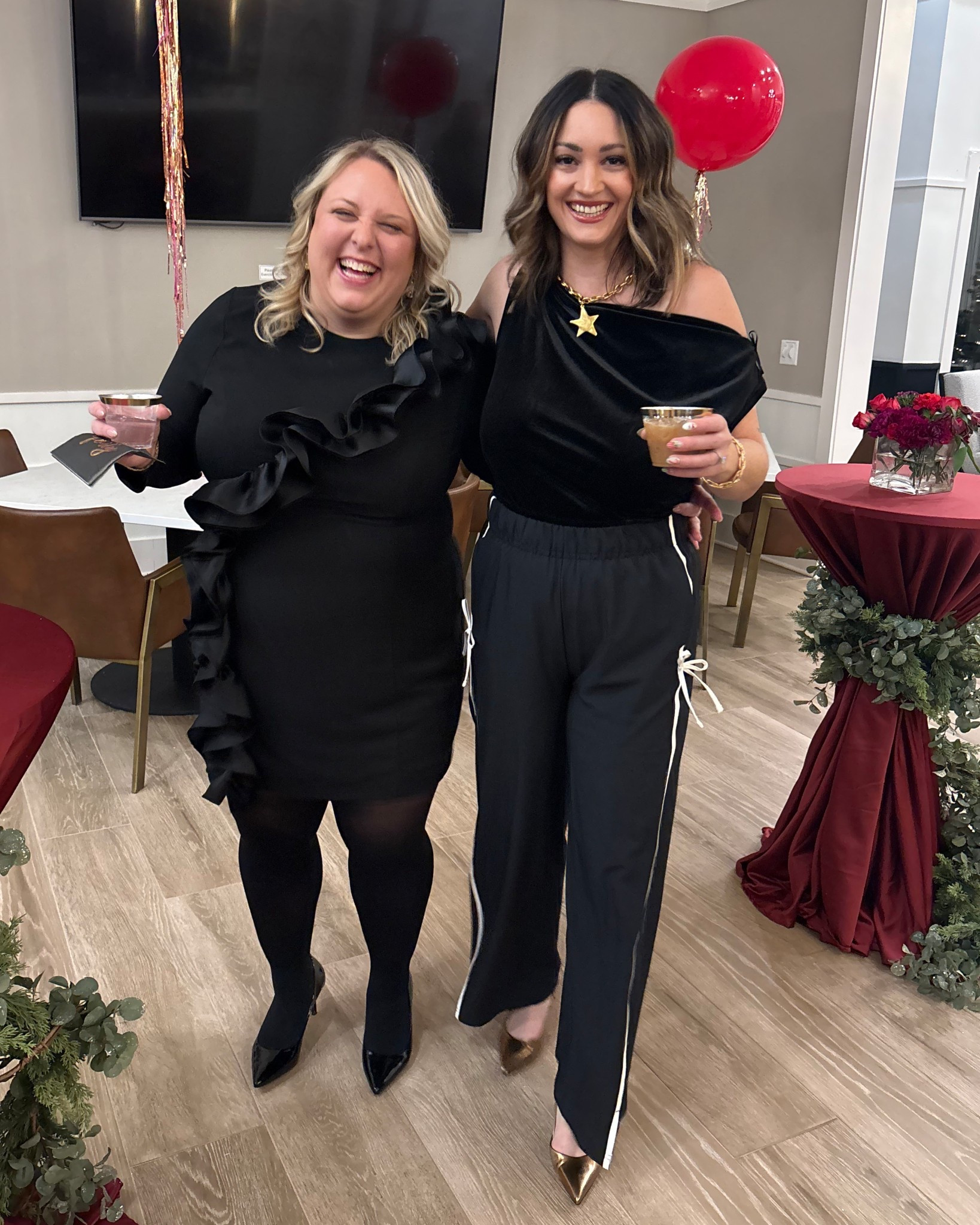 holiday party outfit, Viral Target track pants, Velvet top, kitten heels, starshine necklace


#LTKHoliday #LTKSeasonal #LTKootd