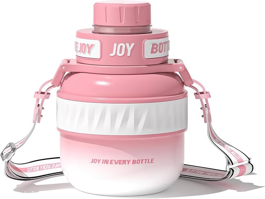 BOTTLE JOY Stainless-Steel Water Bottle: Kids Water Bottle, Leakproof Lid, Perfect Sip, Double In... | Amazon (US)