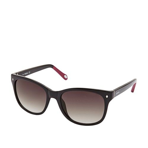 Fossil Neely Cat-Eye Sunglasses - Black And Pink Fos3006s0d28 | Fossil (US)
