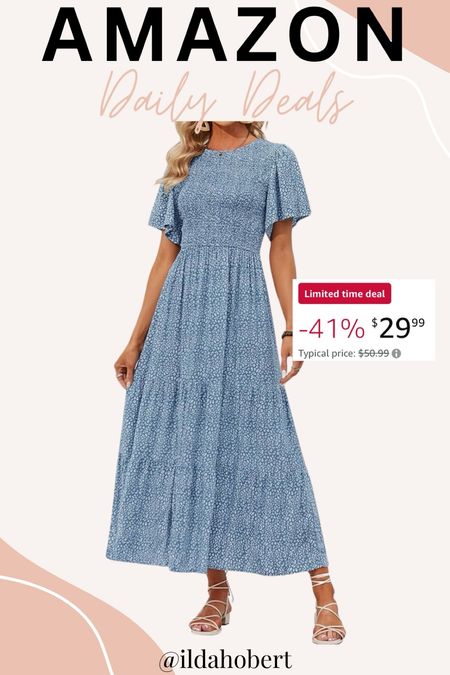 Amazon daily deal - 41% off this dress today!!

Easter dress, spring fashion, spring outfit, summer fashion, summer outfit, dress, dress, vacation outfit, resort wear

#LTKfindsunder50 #LTKsalealert #LTKstyletip