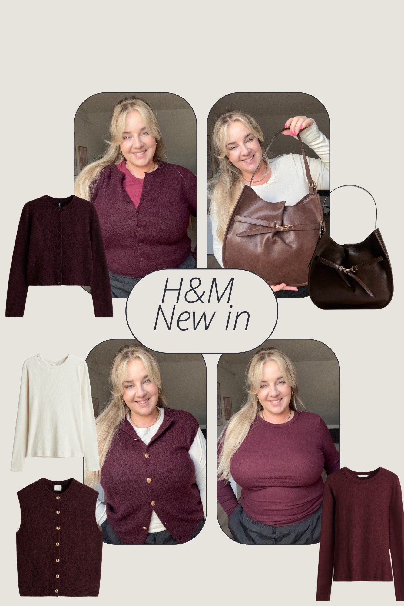 H&M - New in 

#weinrot #ripp #braun #tasche #basics  #curves 

#LTKstyletip #LTKeurope #LTKcurves