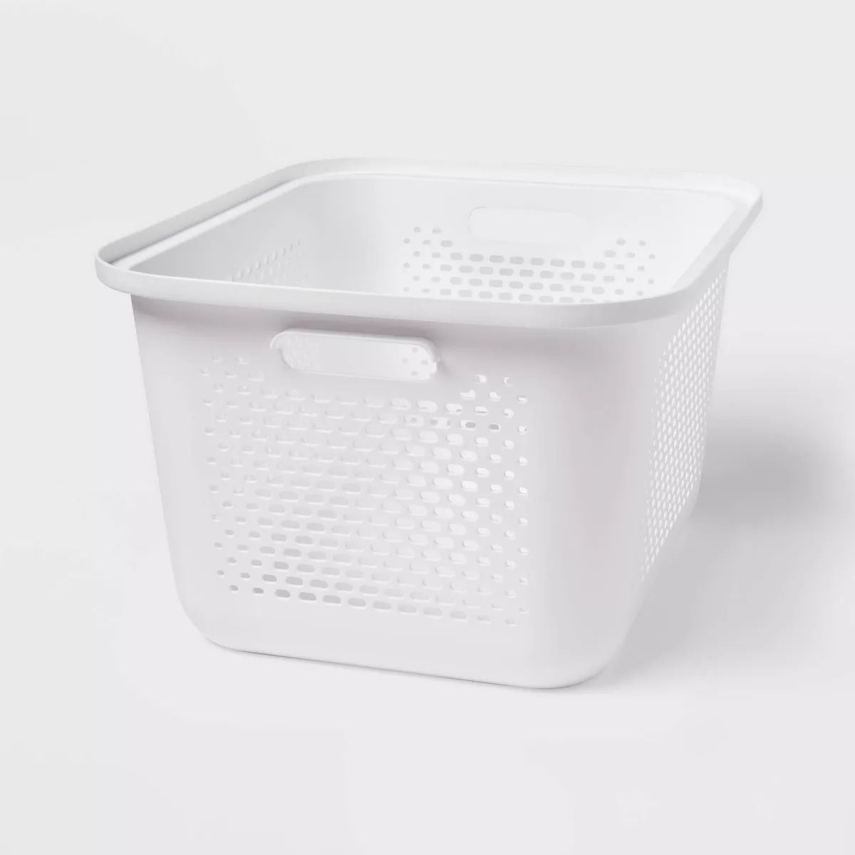 Medium Decorative Plastic Bin with Cutout Handles - Brightroom™ | Target