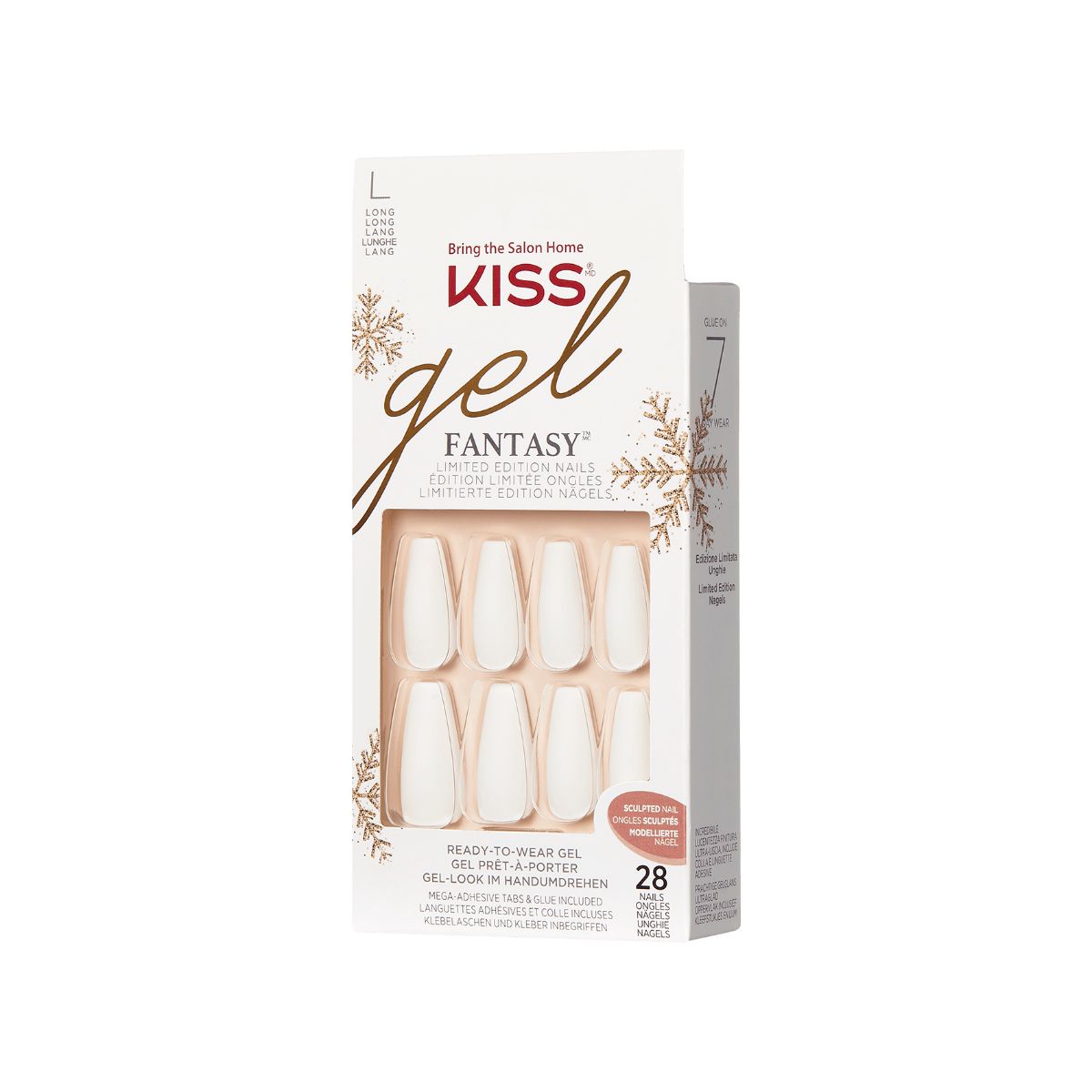 KISS Gel Fantasy Limited Edition Sculpted Holiday Nails - Wishes | KISS, imPRESS, JOAH