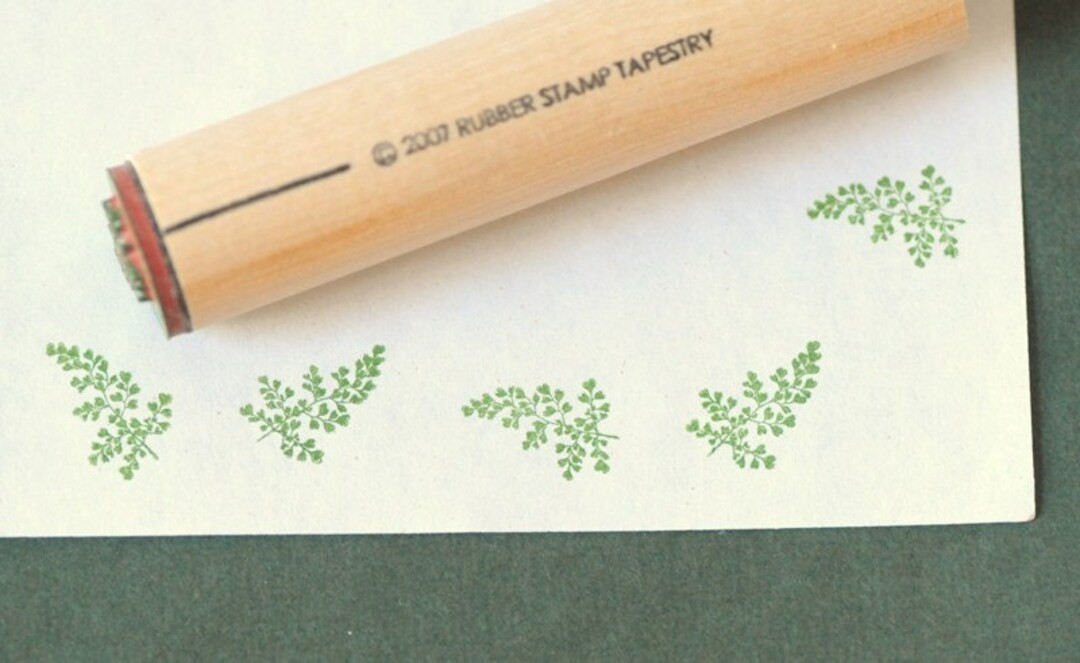 Maidenheart Fern Rubber Stamp - Etsy | Etsy (US)