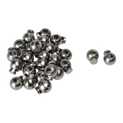 Unique Bargains Stopper Spring Fastener Organizer Plastic Cord Lock 25 Pcs Silver Black | Target