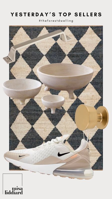 Yesterday’s top sellers are so good! The Air Max 270’s are one of my absolute favorites, I have them in multiple colors. Our kitchen hardware is from Top Knobs. The rug is currently in my closet and it looks amazing with the gold accents.

#LTKstyletip #LTKhome