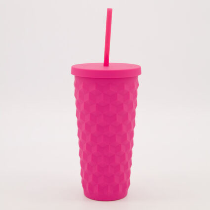 Hot Pink Matte Tumbler 19cm | TK Maxx