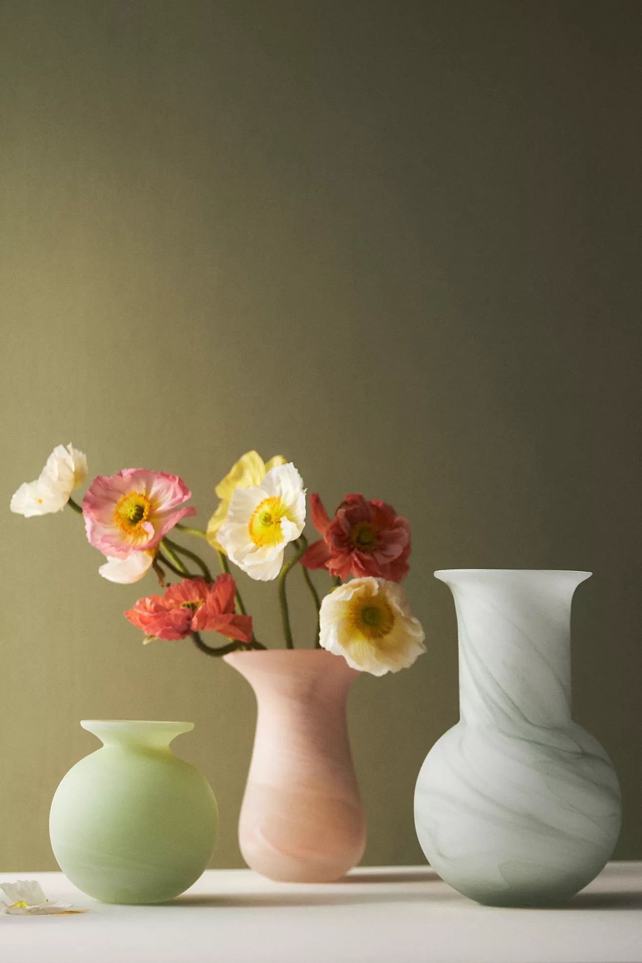 Marbled Glass Vase | Anthropologie (US)