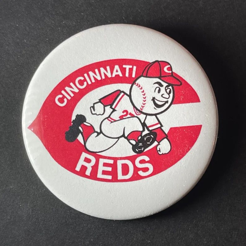 Cincinnati Reds 1970s Era Mr.red Classic Baseball Logo 2 1/4 Inch Button/pin - Etsy | Etsy (US)