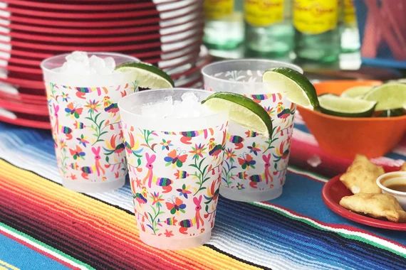 Mexican Embroidery Otomi  Frosted Roadie Cup (10 Pack) | Etsy (US)