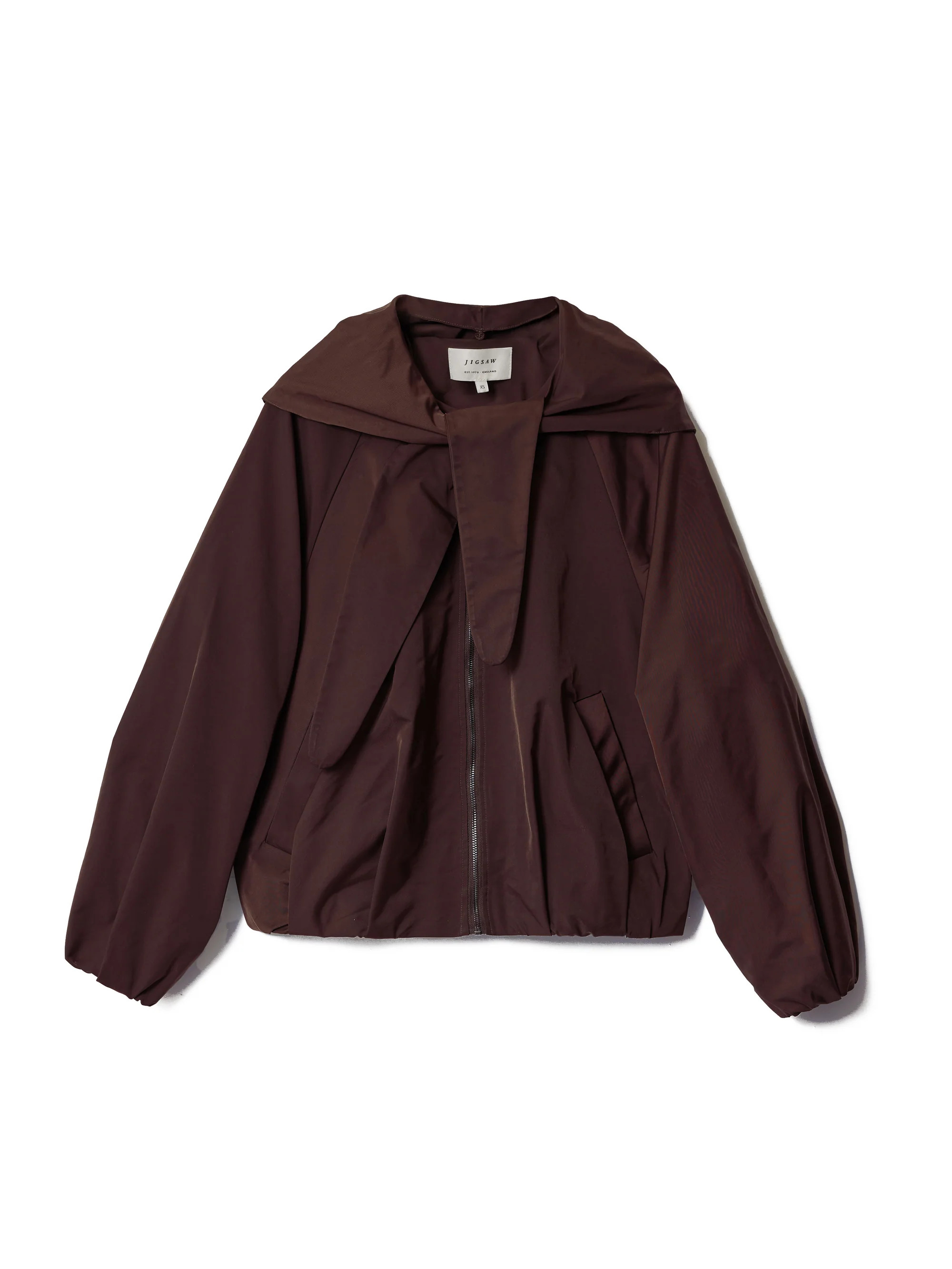 Hooded Bomber Jacket | Purple | Jigsaw (UK)