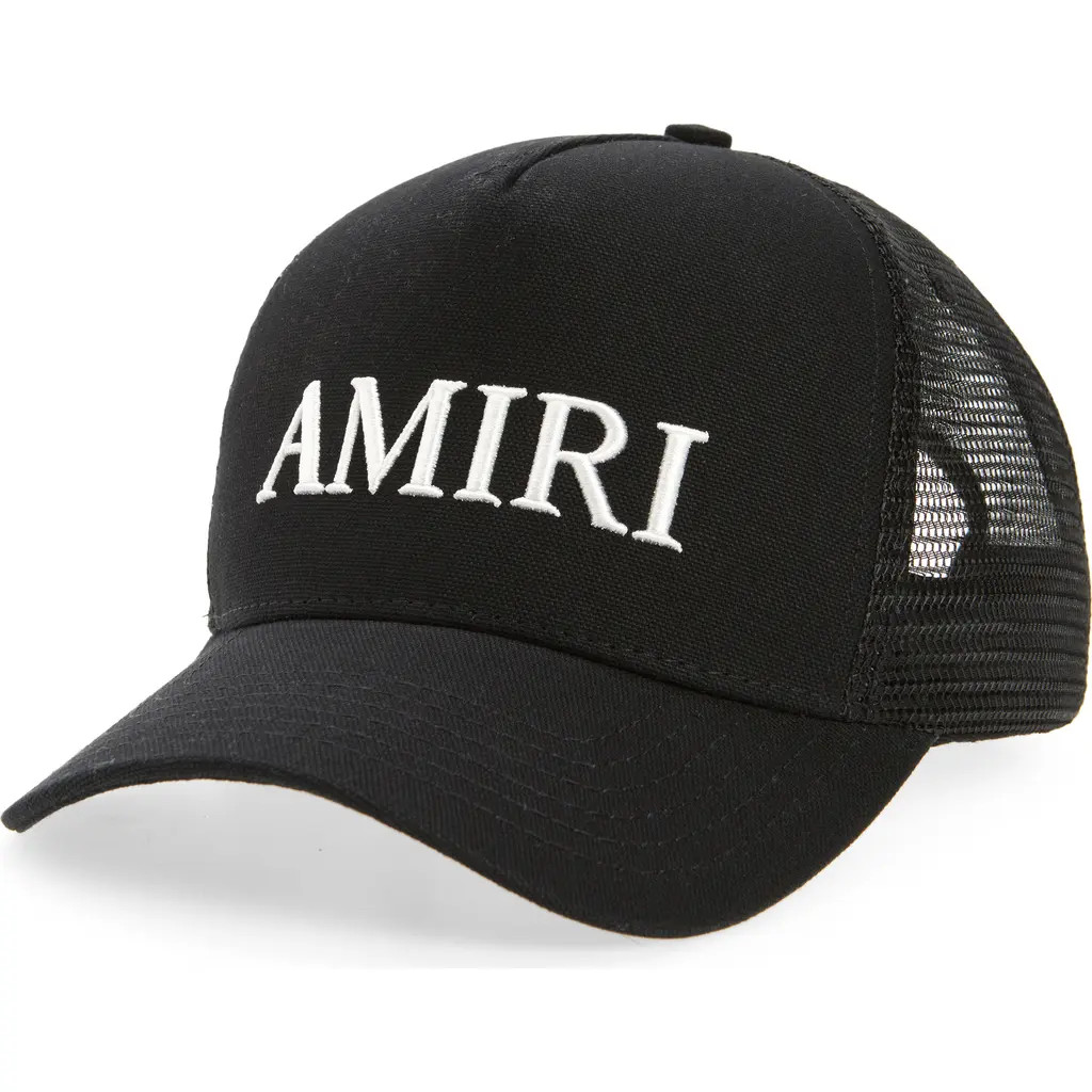 AMIRI Core Logo Trucker Hat in Black at Nordstrom | Nordstrom