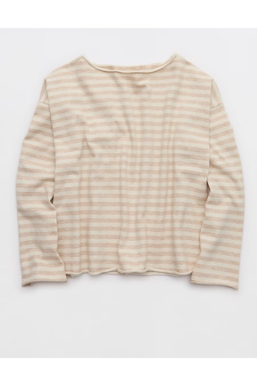 Aerie Sunday Soft Boatneck Sweater Women's Heather Fawn XL | Aerie