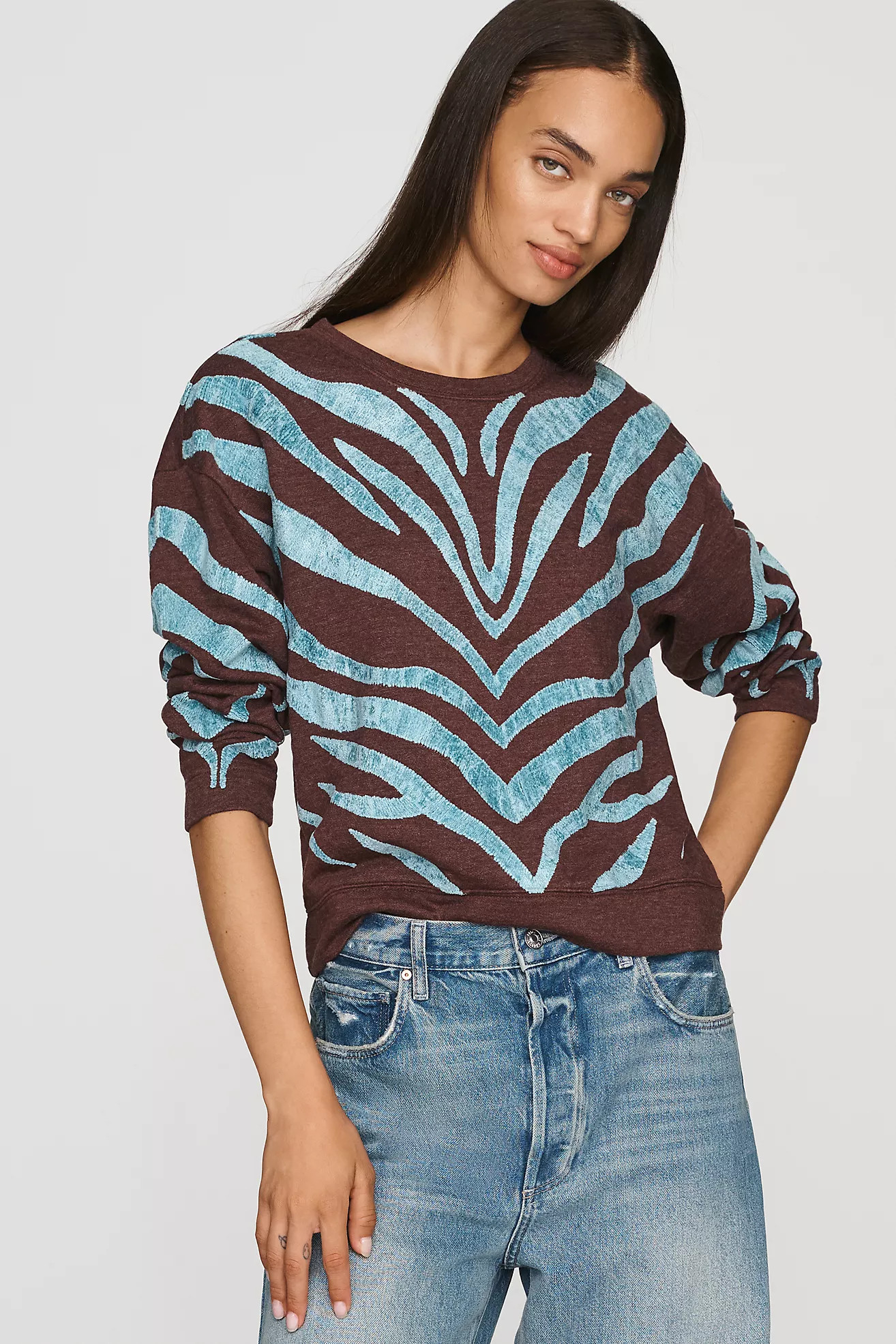 Animal Print Sweatshirt | Anthropologie (US)