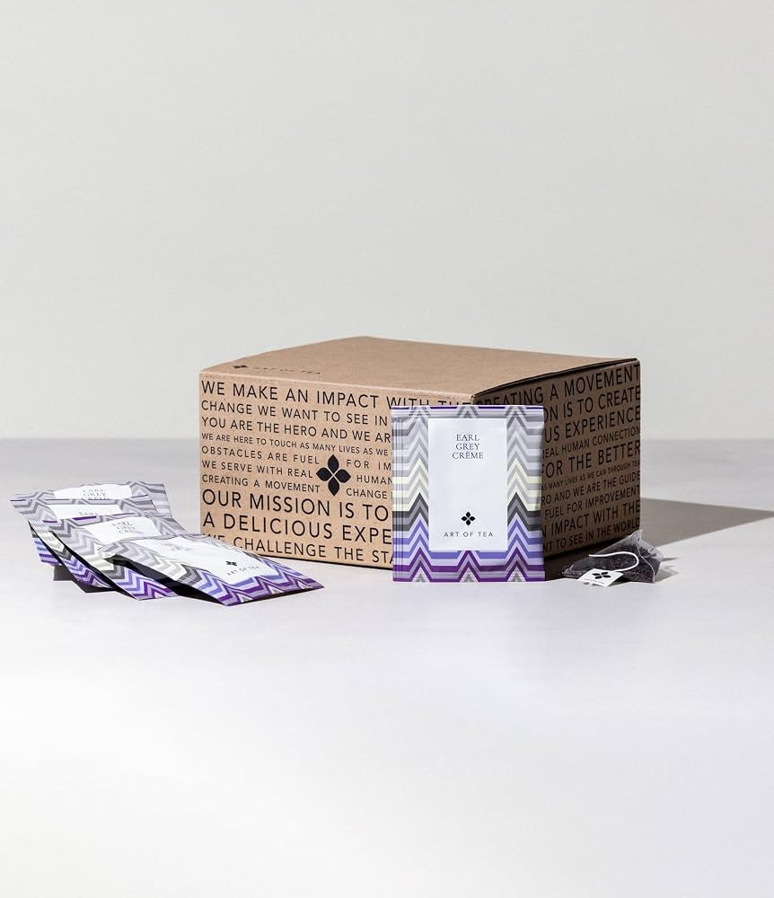Art of Tea | Organic Earl Grey Crème Tea| 50 Eco Friendly Pyramid Tea Bag Sachets | Amazon (US)