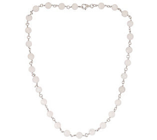 Rainbow Moonstone Bead Necklace, Sterling Silv r | QVC