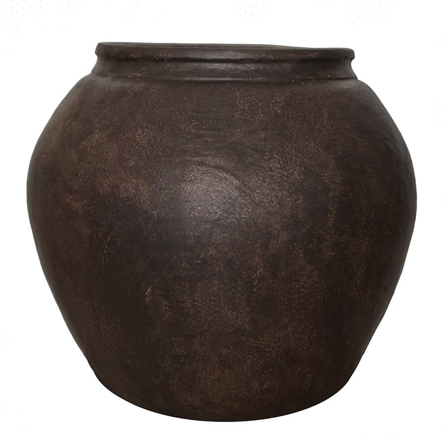 12" H x 14" Dia Fiberstone Vintage Style Planter with Drainage Hole, Indoor/Outdoor Large Plant P... | Amazon (US)