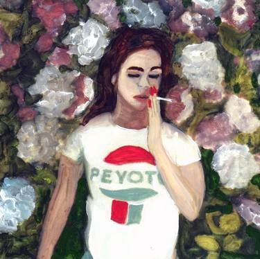 Lana Del Rey, peyote Painting | Saatchi Art 