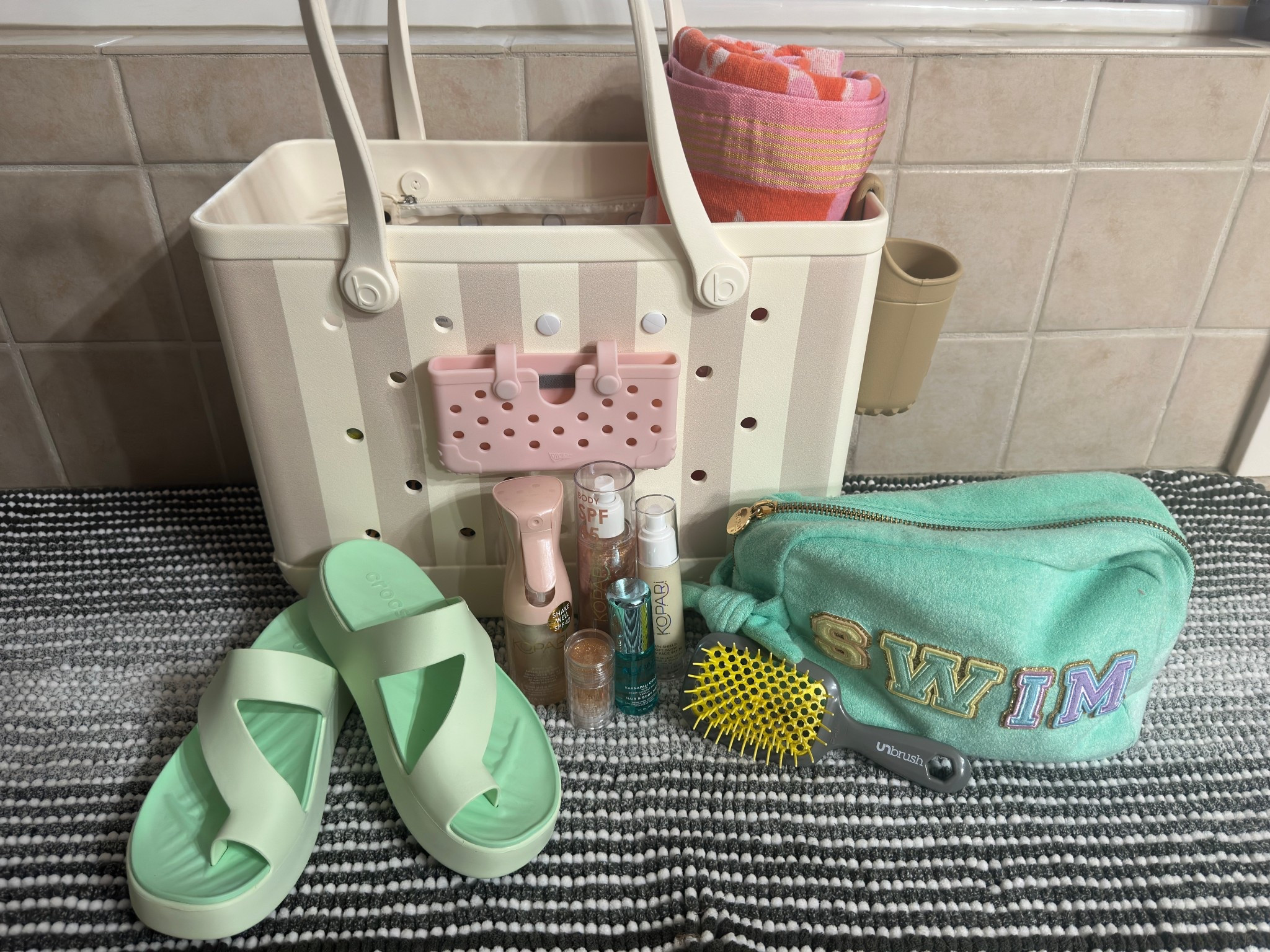 Summer ready with all my necessities. Whether it’s a #poolday #beachtrip or #lakeday , this bag always delivers! 

#LTKSwim #LTKStyleTip #LTKBeauty