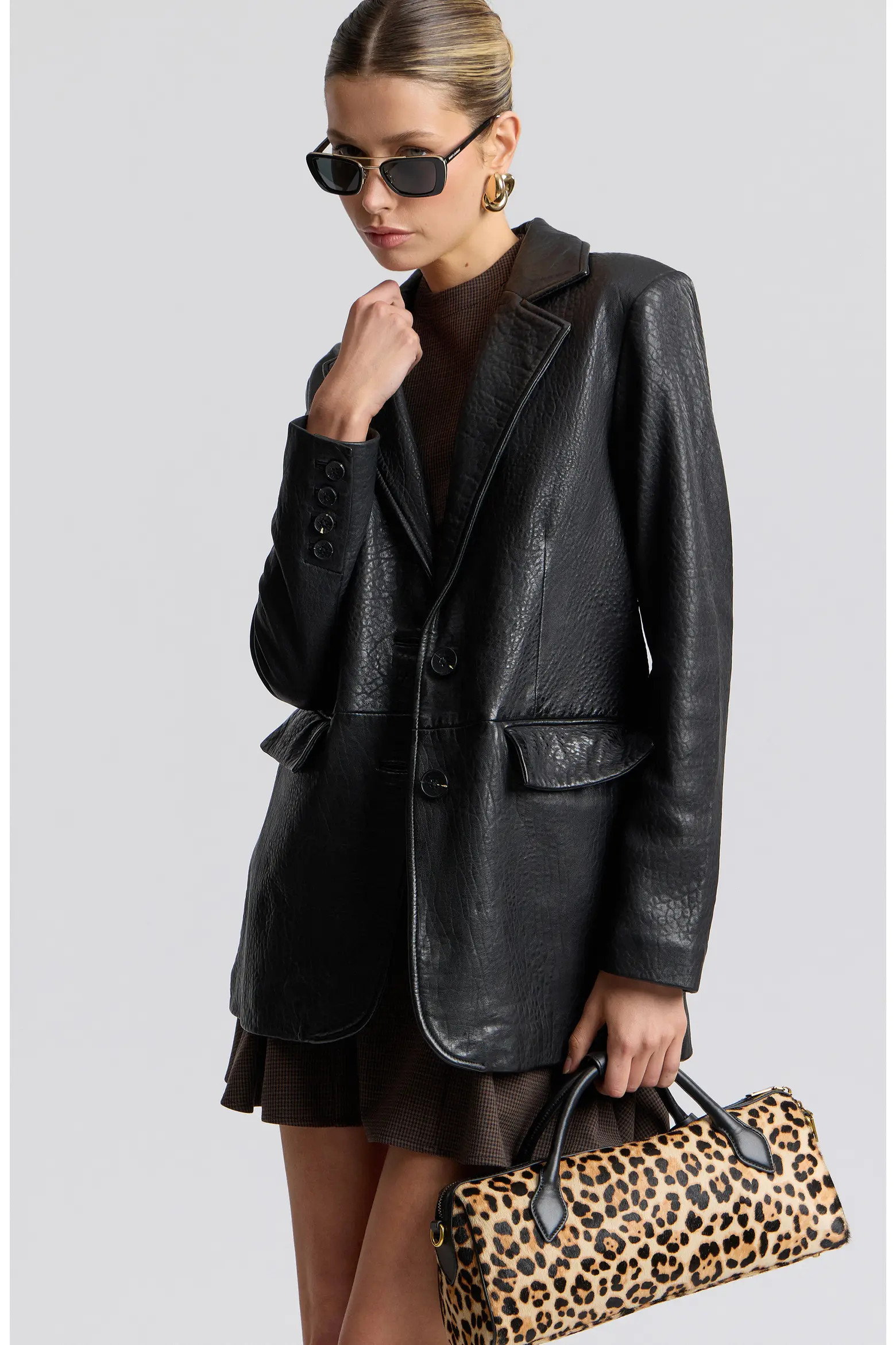 Relaxed Leather Blazer (Women) | Nordstrom | Nordstrom