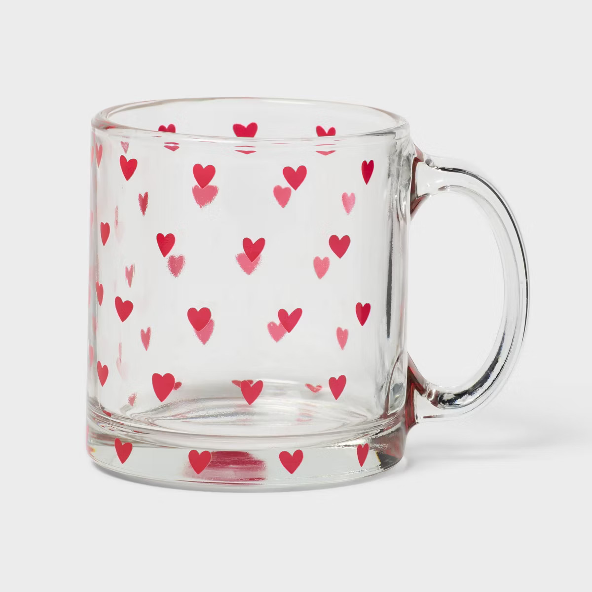 13 fl oz Glass Mug with Decal Red Heart - Spritz™ | Target