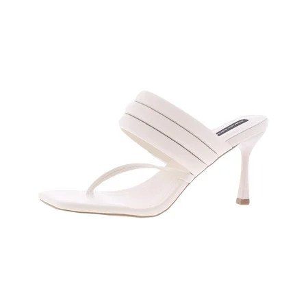 French Connection Womens Valerie Slip On Heel Sandals White 7 Medium (B M) | Walmart (US)