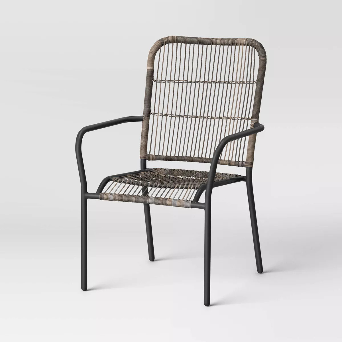 Latigo Stackable Patio Dining Chair Gray - Threshold™ | Target