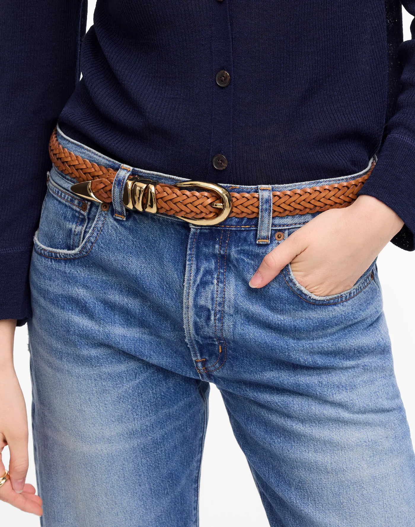 Triple Metal Keeper Belt | Madewell | Madewell