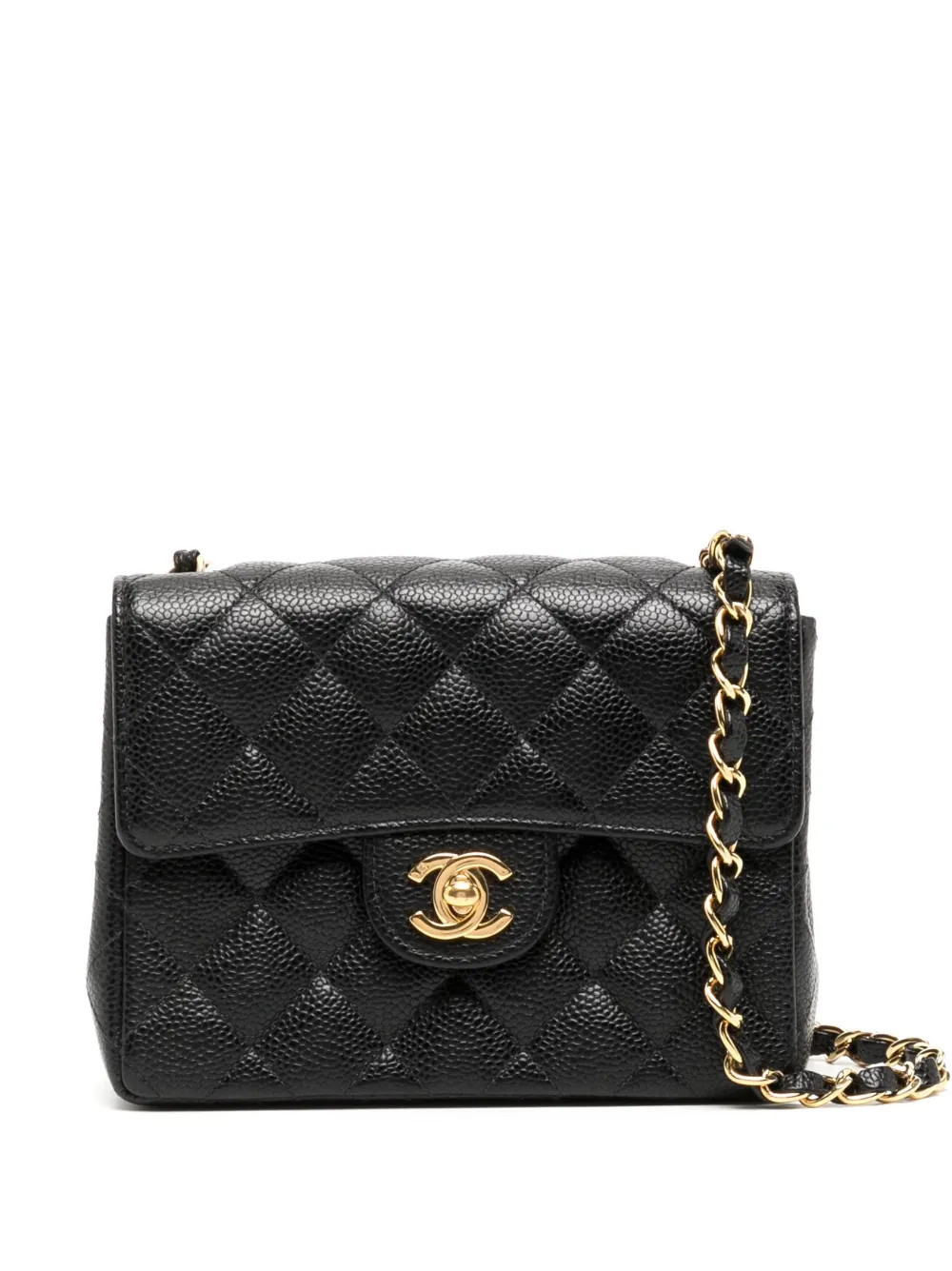 CHANEL Pre-Owned 2003 mini Classic Flap shoulder bag - Black | Farfetch Global