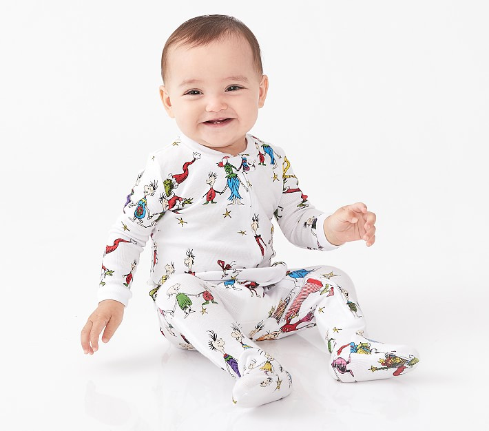 Dr. Seuss's The Grinch™ Organic Cotton Baby Pajama | Pottery Barn Kids