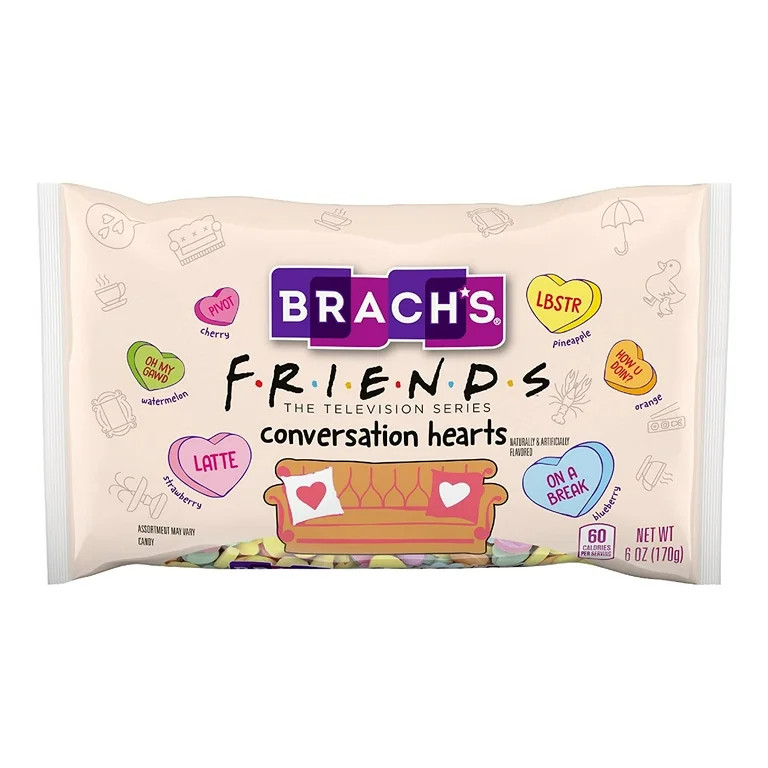 Brach's FRIENDS Valentine's Day Conversation Hearts Candy, 6 oz Bag - Walmart.com | Walmart (US)