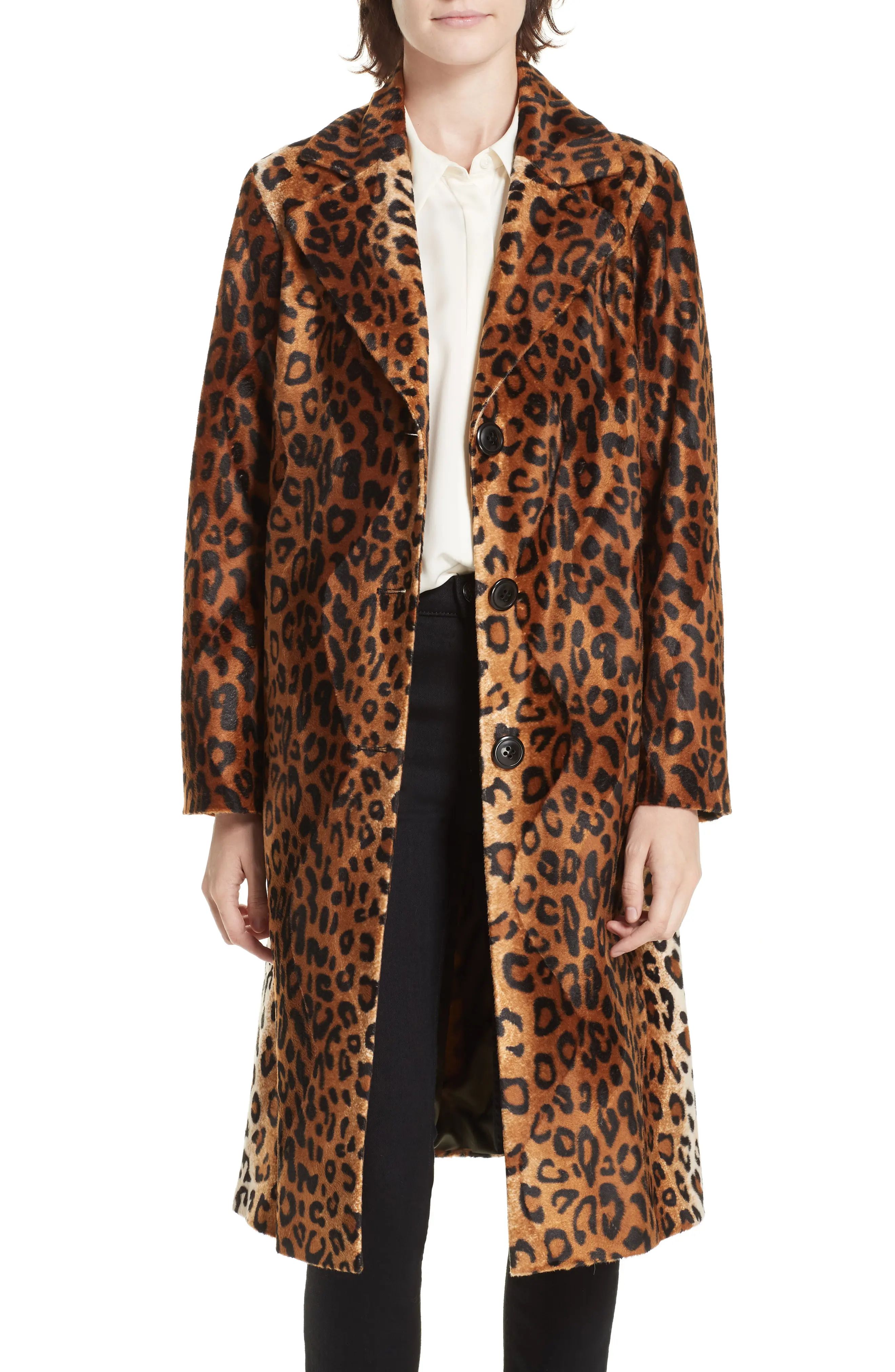 Women's Helene Berman Faux Leopard Fur Coat | Nordstrom