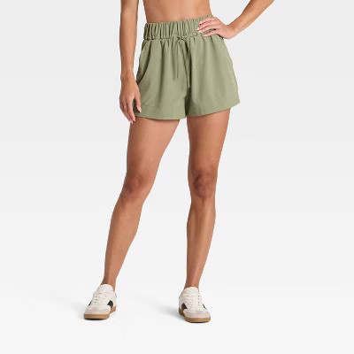 Women's Active Light High-Rise Wide Leg Shorts 3.5" - All In Motion™ | Target
