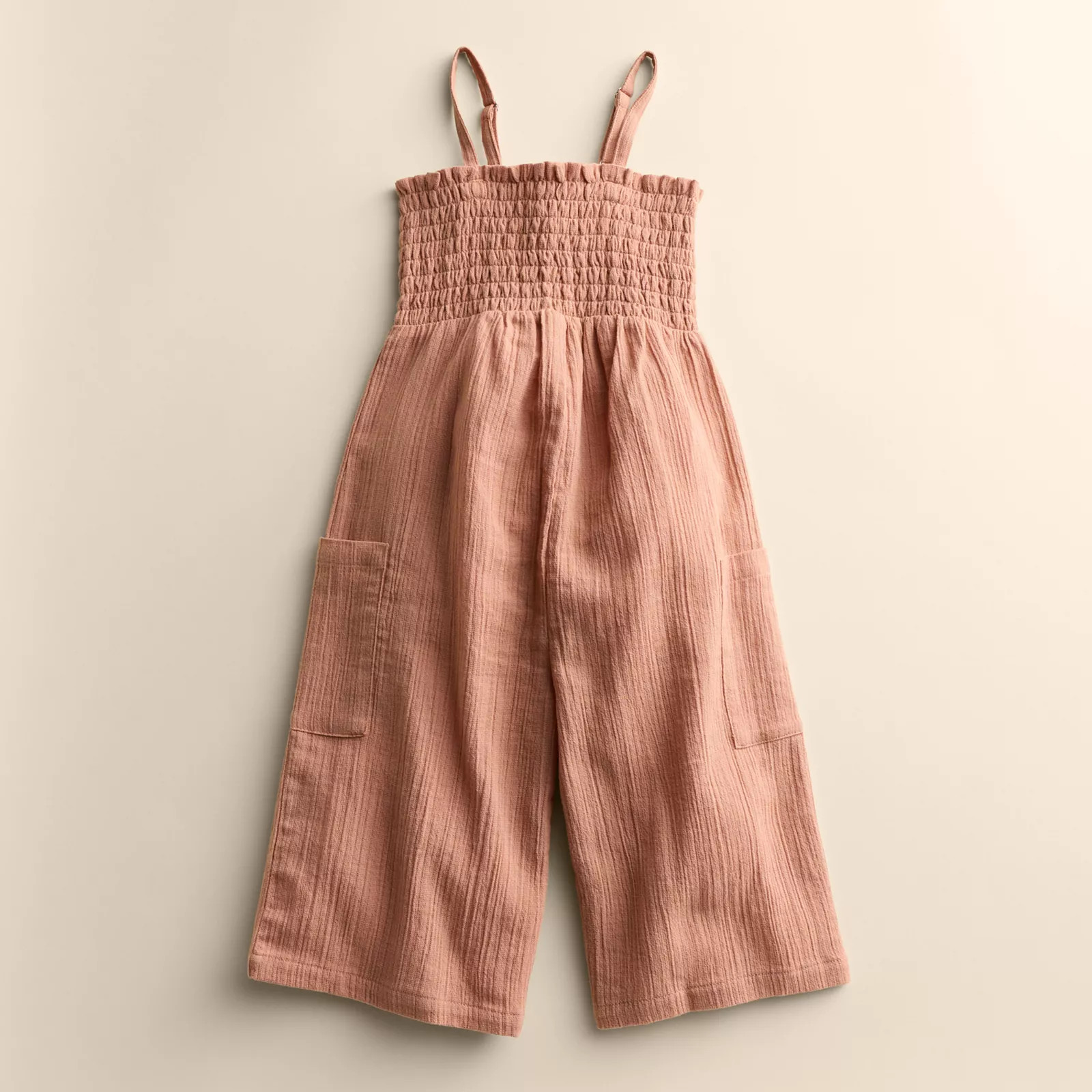 Toddler Girl Little Co. By Lauren Conrad Smocked Wide Leg Jumpsuit | Kohl's