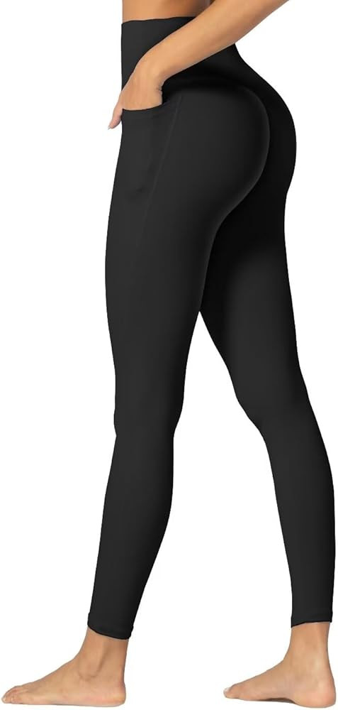 Sunzfly Hidden Butt Scrunch Workout Leggings with Pockets for Women, High Waisted Gym Yoga Pants ... | Amazon (US)