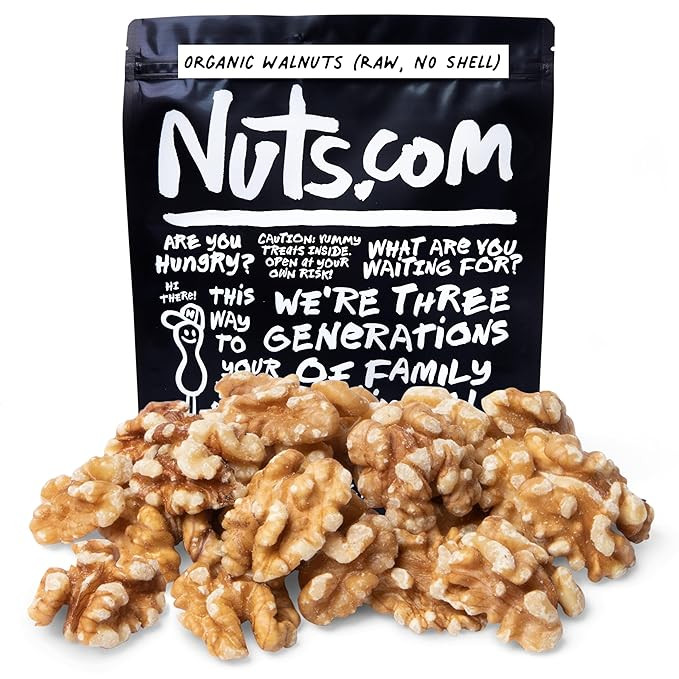 Nuts.com – Organic Walnuts (Raw, No Shell) – Healthy Snack for Adults & Kids, Nutty & Slightl... | Amazon (US)
