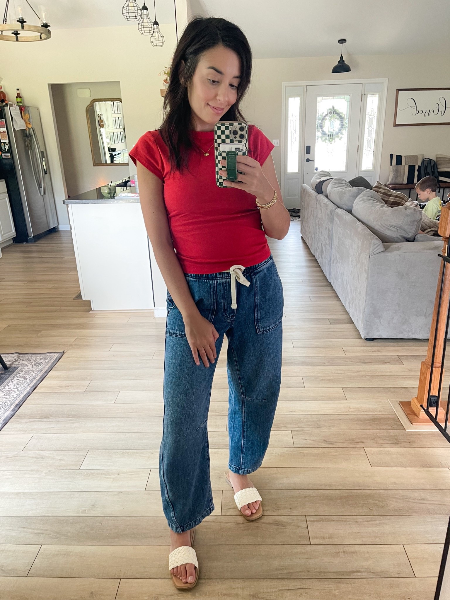 A day of running errands! These @gap jeans are the absolute softest and I think I have this @Walmart tee in every color! The red is by far my fave! 

#LTKFinds #LTKUnder50 #LTKFall #LTKSeasonalStyle #FallOOTD #MomStyle #OOTD #EverydayStyle

#LTKStyleTip #LTKSaleAlert #LTKFindsUnder50