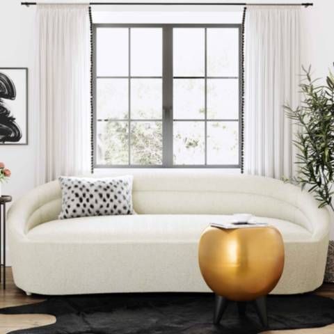 Ellison 88 1/4" Wide Cream Boucle Sofa | Lamps Plus