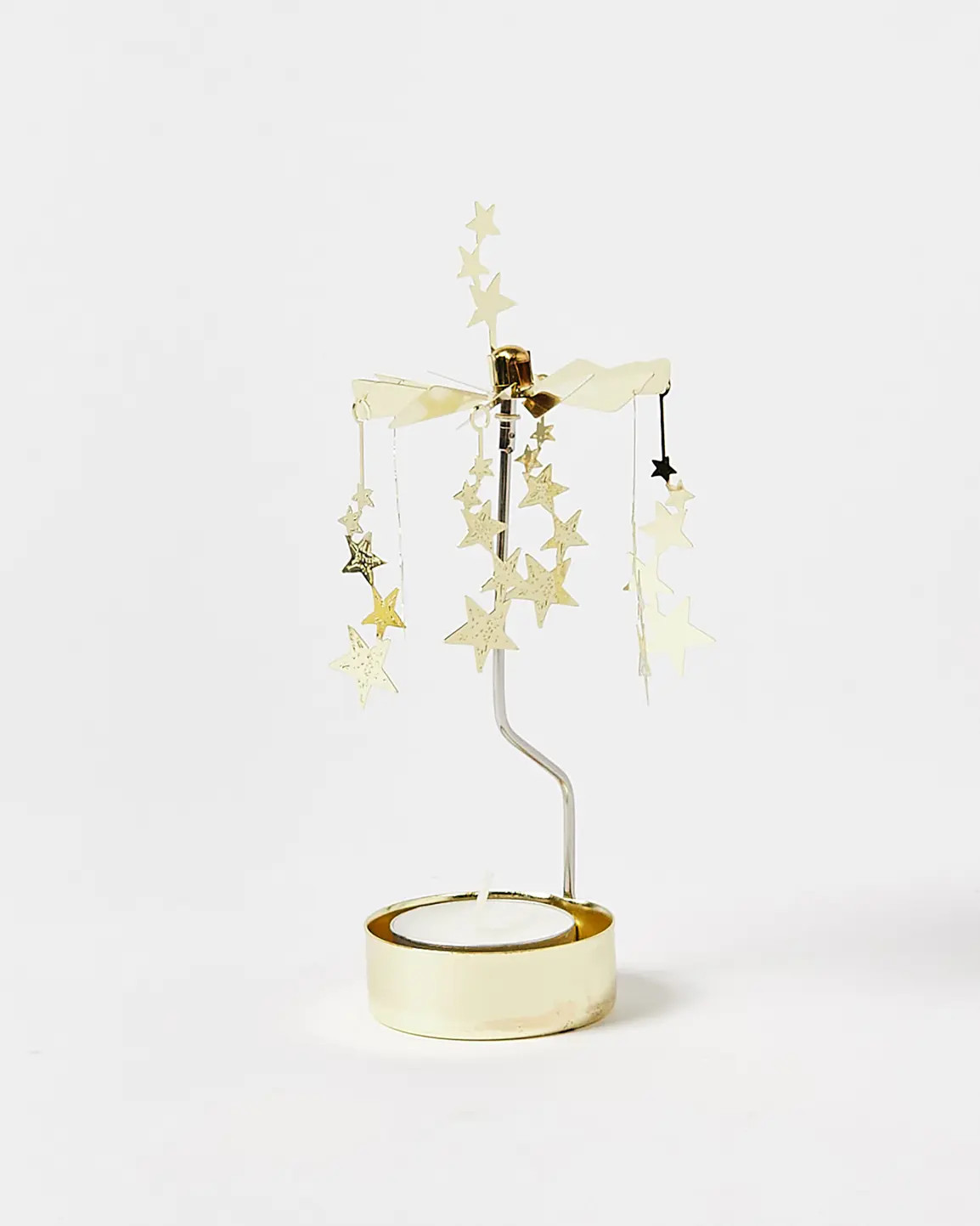 Night Sky Gold Spinner Candle Holder | Oliver Bonas | Oliver Bonas (Global)