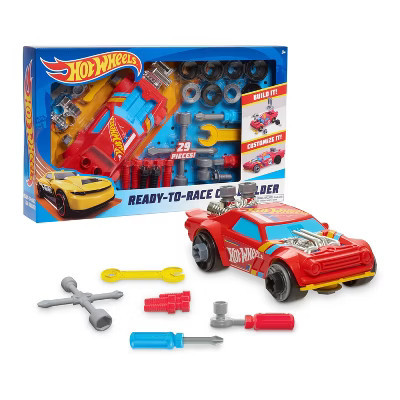 Hot Wheels Ready to Race Car Builder: Creative Thinking Toy for Kids, 29 Pieces, Non-Powered ABS Toy Vehicles | Target