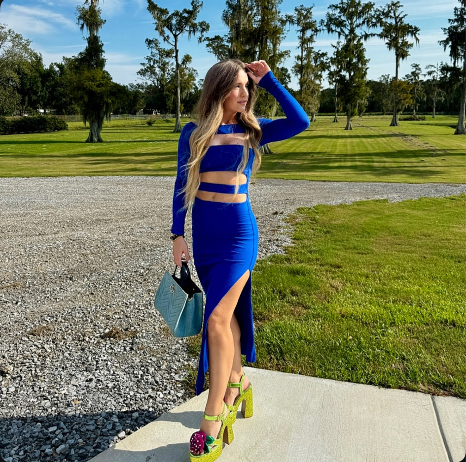 Birthday night out in New Orleans! 

Blue dress, cut out dress, revolve, jersey johnson, heels, bachelorette, party, dress, platform, ladies night out

#dress #heels #outfit 

#LTKSeasonal #LTKShoeCrush #LTKStyleTip